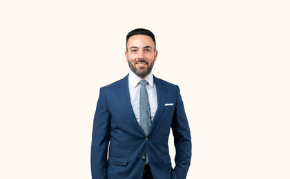 Photo of a man wearing a suit