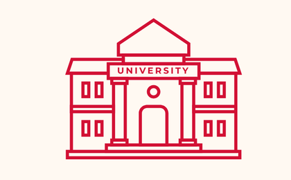 illustration of a university building