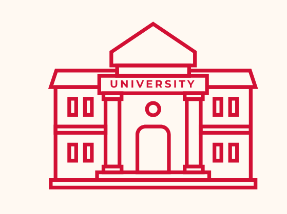 illustration of a university building