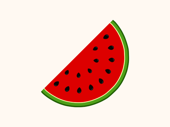 illustration of a watermelon